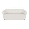 Buy Curved Sofa - 2 Seater - Boucle Fabric - Curva White 60629 - in the UK