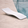 Buy Design Swimming Pool Lounger - Matte White - Varo White 60654 in the United Kingdom