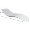 Buy Design Swimming Pool Lounger - Matte White - Varo White 60654 - in the UK