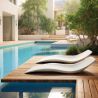 Buy Design Swimming Pool Lounger - Matte White - Varo White 60654 in the United Kingdom