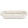 Buy Bouclé Fabric Upholstered Sofa - 3/4 Seats - Lumun White 60655 - in the UK