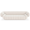 Buy Bouclé Fabric Upholstered Sofa - 3/4 Seats - Lumun White 60655 - in the UK