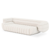 Buy Bouclé Fabric Upholstered Sofa - 3/4 Seats - Lumun White 60655 at MyFaktory