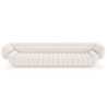 Buy Bouclé Fabric Upholstered Sofa - 4/5 Seats - Lumun White 60656 - in the UK