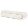 Buy Bouclé Fabric Upholstered Sofa - 4/5 Seats - Lumun White 60656 in the United Kingdom