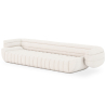 Buy Bouclé Fabric Upholstered Sofa - 4/5 Seats - Lumun White 60656 at MyFaktory