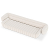 Buy Bouclé Fabric Upholstered Sofa - 4/5 Seats - Lumun White 60656 in the United Kingdom