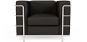 Buy Design Armchair - Upholstered in Vegan Leather - Bour Black 60657 at MyFaktory