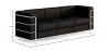 Buy 3-Seater Sofa - Upholstered in Vegan Leather - Bour Black 60659 - prices