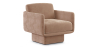 Buy Velvet Upholstered Armchair - Ren Cream 60698 in the United Kingdom