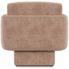 Buy Velvet Upholstered Armchair - Ren Cream 60698 in the United Kingdom