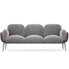Buy 3-Seater Sofa - Upholstered in Velvet - Greda Light grey 60652 - in the UK