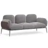 Buy 3-Seater Sofa - Upholstered in Velvet - Greda Dark grey 60652 at MyFaktory