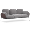Buy 3-Seater Sofa - Upholstered in Velvet - Greda Light grey 60652 - prices
