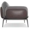 Buy 3-Seater Sofa - Upholstered in Velvet - Greda Dark grey 60652 in the United Kingdom