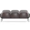 Buy 3-Seater Sofa - Upholstered in Velvet - Greda Dark grey 60652 home delivery