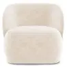 Buy Velvet Upholstered Armchair - Treyton White 60702 - in the UK
