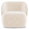 Buy Velvet Upholstered Armchair - Treyton Beige 60702 - in the UK