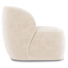 Buy Velvet Upholstered Armchair - Treyton Beige 60702 in the United Kingdom