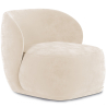 Buy Velvet Upholstered Armchair - Treyton Beige 60702 at MyFaktory