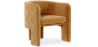 Buy Velvet Upholstered Armchair - Connor Mustard 60700 in the United Kingdom