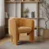 Buy Velvet Upholstered Armchair - Connor Mustard 60700 - prices