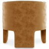 Buy Velvet Upholstered Armchair - Connor Mustard 60700 in the United Kingdom
