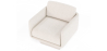 Buy Bouclé Upholstered Armchair - Chair - Ren White 61000 with a guarantee