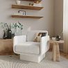 Buy Bouclé Upholstered Armchair - Chair - Ren White 61000 - prices