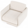Buy Bouclé Upholstered Armchair - Chair - Ren White 61000 in the United Kingdom