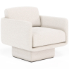 Buy Bouclé Upholstered Armchair - Chair - Ren White 61000 at MyFaktory