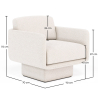 Buy Bouclé Upholstered Armchair - Chair - Ren White 61000 - prices