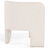 Buy Design Armchair - Bouclé Fabric Upholstered Armchair - Devon White 60701 home delivery