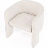 Buy Design Armchair - Bouclé Fabric Upholstered Armchair - Devon White 60701 in the United Kingdom