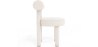 Buy Dining Chair - Upholstered in Bouclé Fabric - Reece White 60709 home delivery