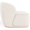 Buy Bouclé Fabric Upholstered Armchair - Treyton White 60703 home delivery
