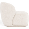 Buy Bouclé Fabric Upholstered Armchair - Treyton White 60703 home delivery