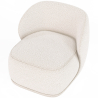 Buy Bouclé Fabric Upholstered Armchair - Treyton White 60703 in the United Kingdom