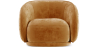 Buy Curved Velvet Upholstered Armchair - William Mustard 60692 at MyFaktory