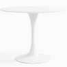 Buy Round Tulipa Table in Fiberglass - 90cm White 15417 - in the UK