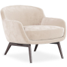 Buy Velvet Upholstered Armchair - Selvi Beige 60694 - prices