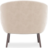 Buy Velvet Upholstered Armchair - Selvi Beige 60694 in the United Kingdom