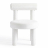Buy Dining Chair - Upholstered in Velvet - Reece Beige 60708 - in the UK