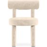 Buy Dining Chair - Upholstered in Velvet - Reece Beige 60708 - in the UK