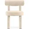Buy Dining Chair - Upholstered in Velvet - Reece Beige 60708 - in the UK