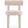 Buy Dining Chair - Upholstered in Velvet - Reece Beige 60708 at MyFaktory
