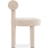 Buy Dining Chair - Upholstered in Velvet - Reece Beige 60708 home delivery