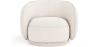 Buy Curved armchair upholstered in bouclé fabric - William White 60693 - in the UK