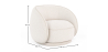 Buy Curved armchair upholstered in bouclé fabric - William White 60693 at MyFaktory