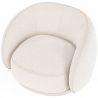 Buy Curved armchair upholstered in bouclé fabric - William White 60693 at MyFaktory